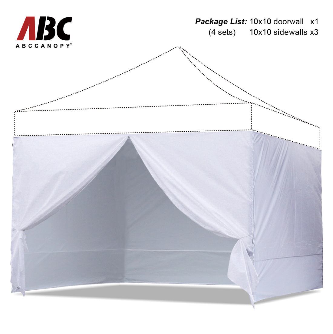 ABCCANOPY Sidewall Walls (4 Walls Only)