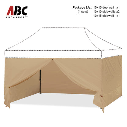 ABCCANOPY Sidewall Walls (4 Walls Only)