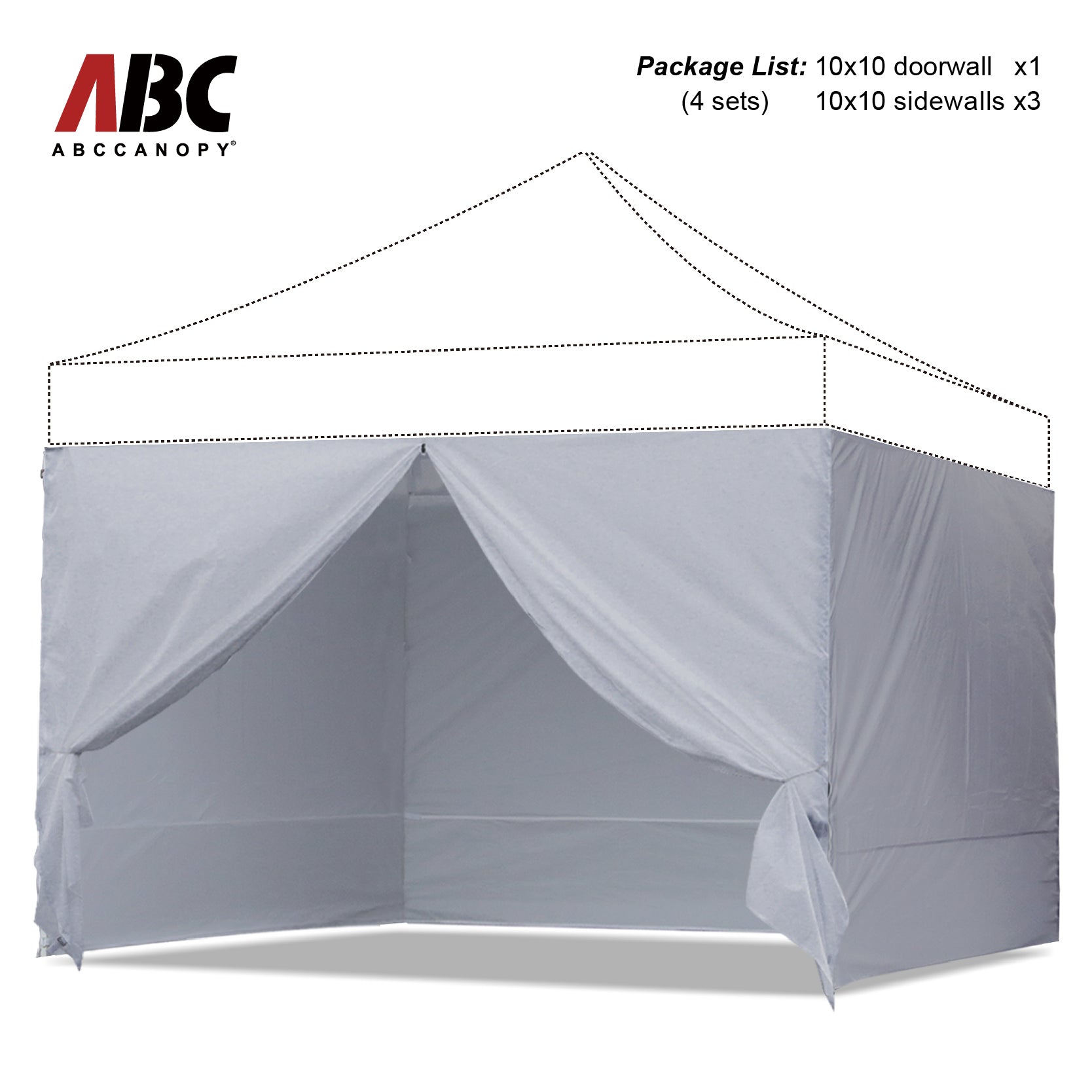 ABCCANOPY Sidewall Walls (4 Walls Only)