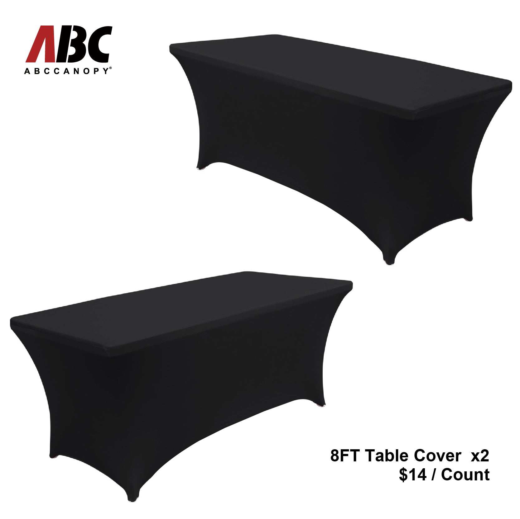 Spandex Tablecloths for Home Rectangular Table (2pc)