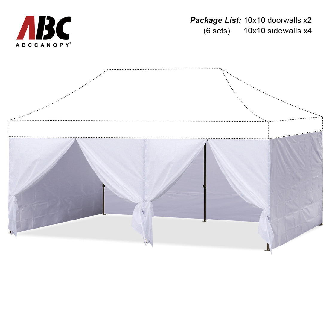 ABCCANOPY Sidewall Walls (4 Walls Only)