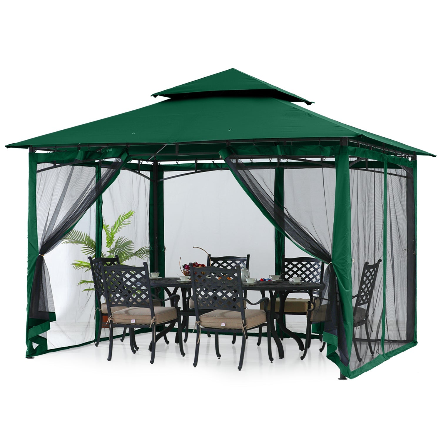 9x9/11x11/10x12 Patio Gazebo(Mesh Wall)