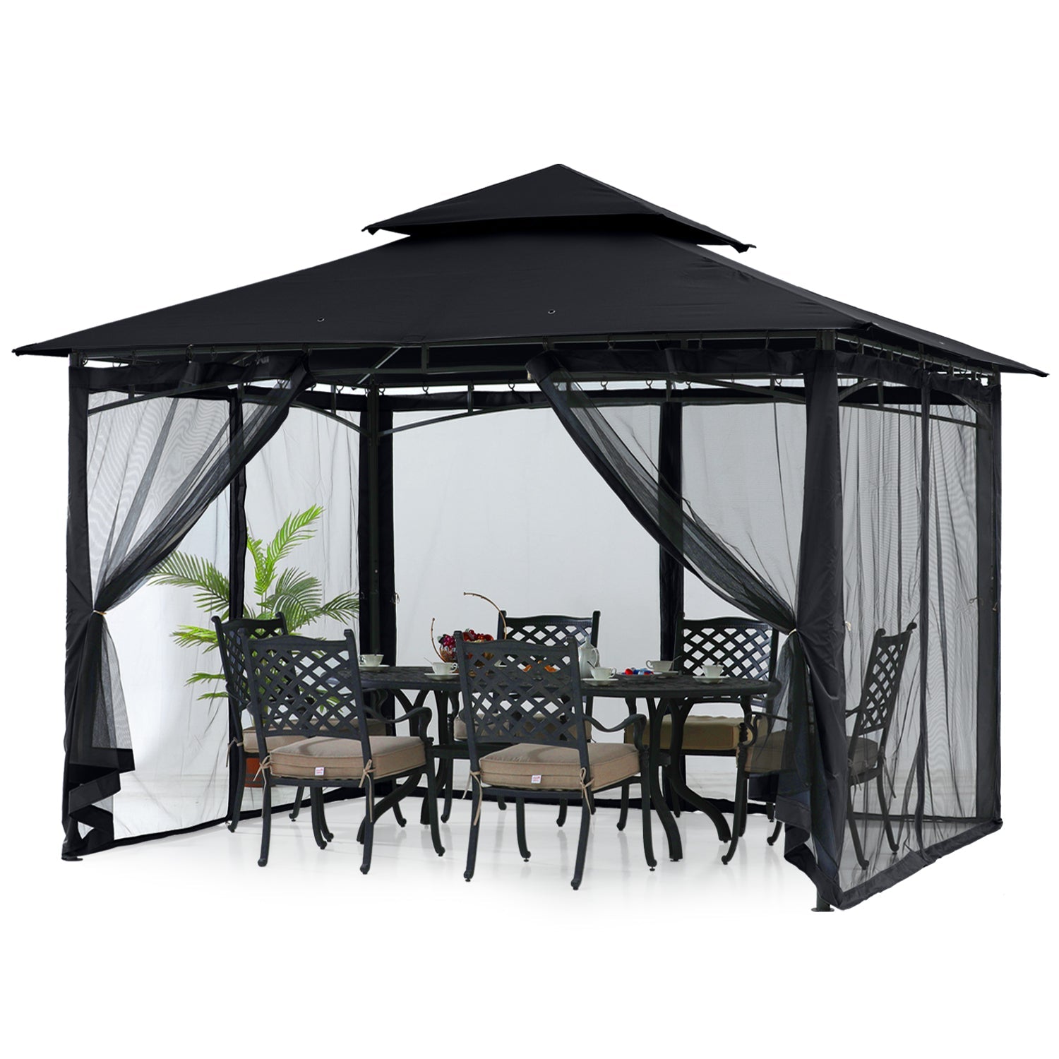 9x9/11x11/10x12 Patio Gazebo(Mesh Wall)