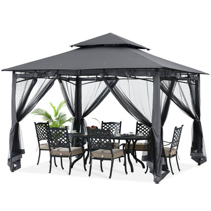 9x9/11x11/10x12 Patio Gazebo(Mesh Wall)