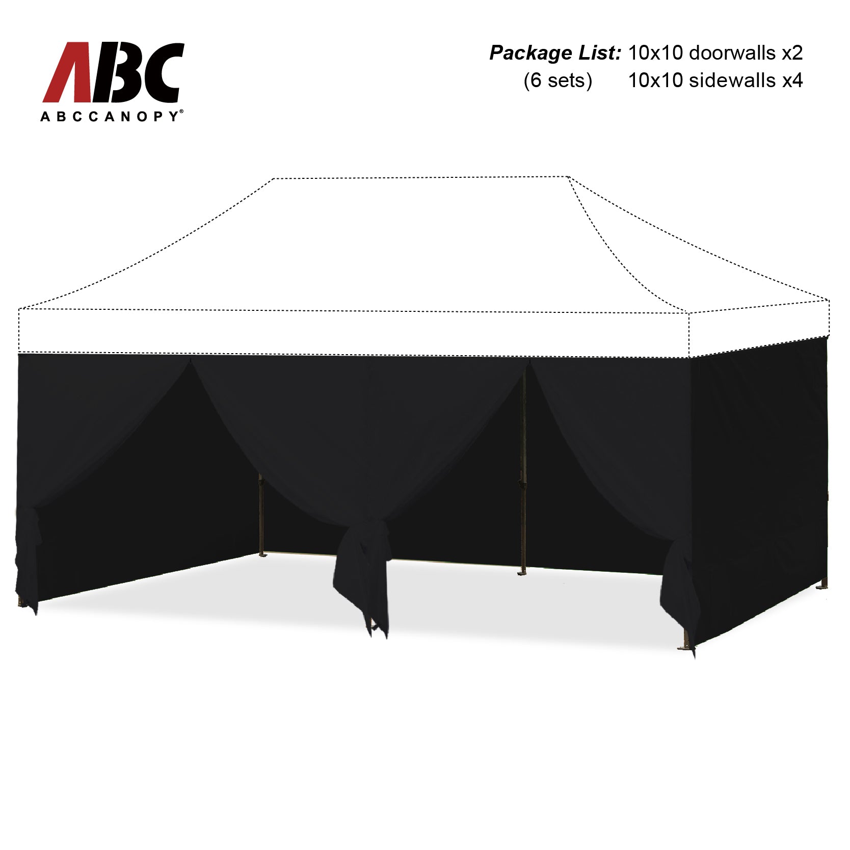 ABCCANOPY Sidewall Walls (4 Walls Only)