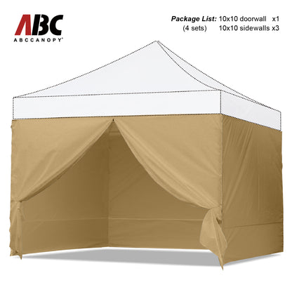 ABCCANOPY Sidewall Walls (4 Walls Only)