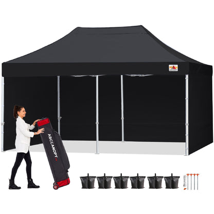 S1 Commercial Pop Up Canopy with Sidewalls 8x8/8x12/8x16