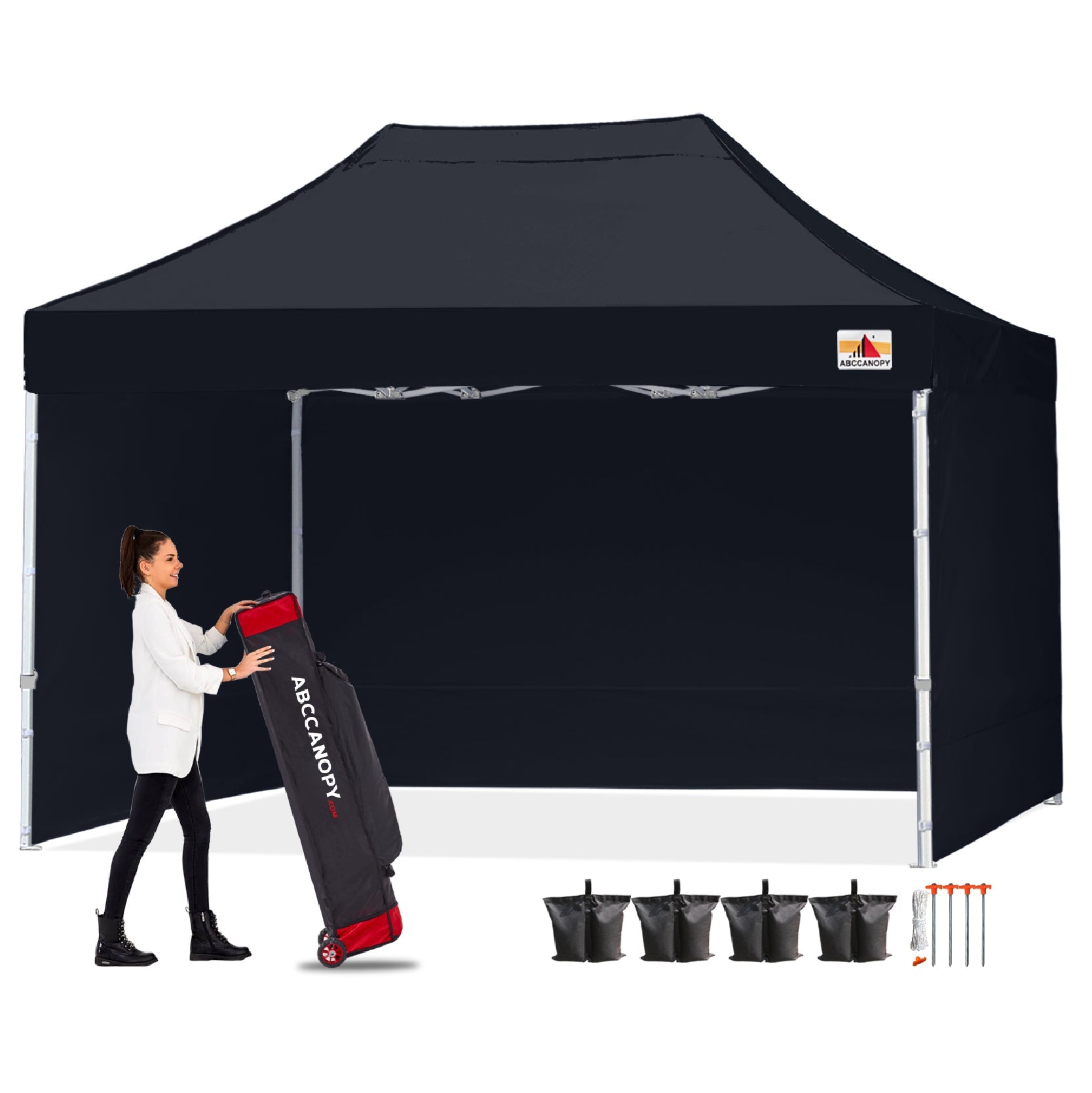 S1 Commercial Pop Up Canopy with Sidewalls 8x8/8x12/8x16