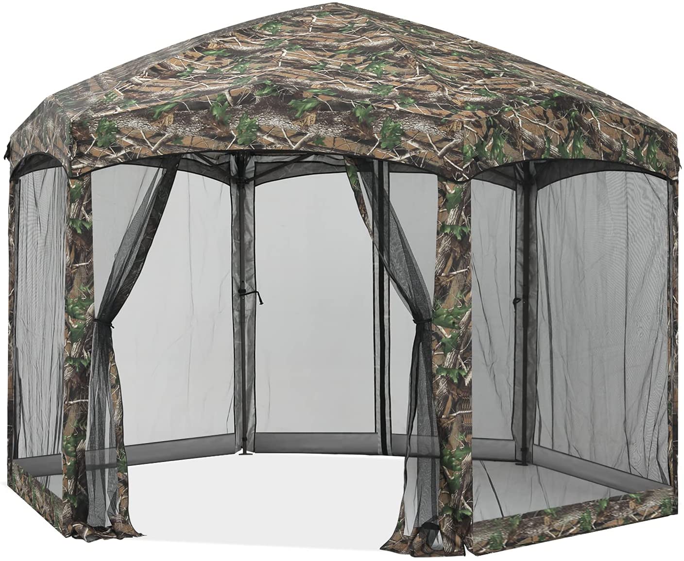 6 Sided Instant Screened Gazebo Outdoor Screen House Room