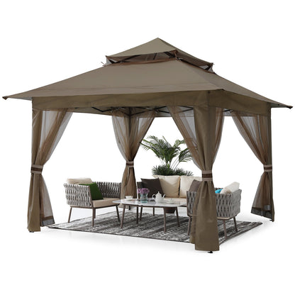 13x13 Patio Gazebo with Mosquito Netting