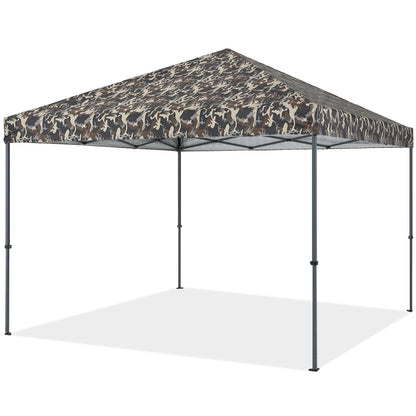 10x10FT Outdoor Easy Pop up Canopy Tent With Graphic Print