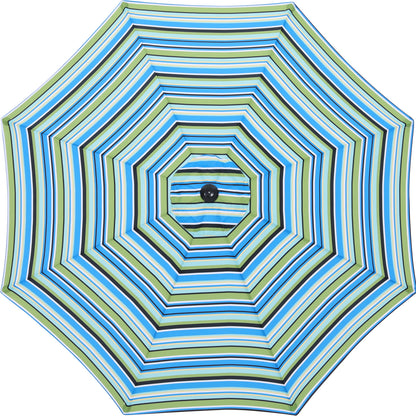 9FT Patterned Replacement Top for Outdoor Umbrella 8 Ribs