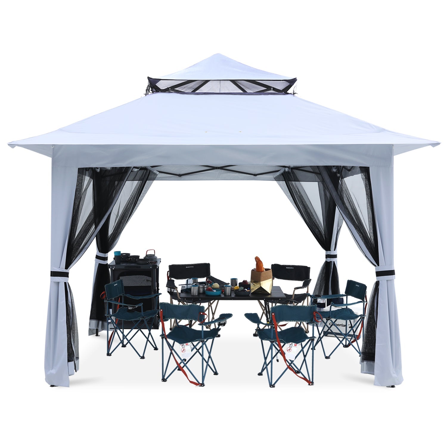 13x13 Patio Gazebo with Mosquito Netting