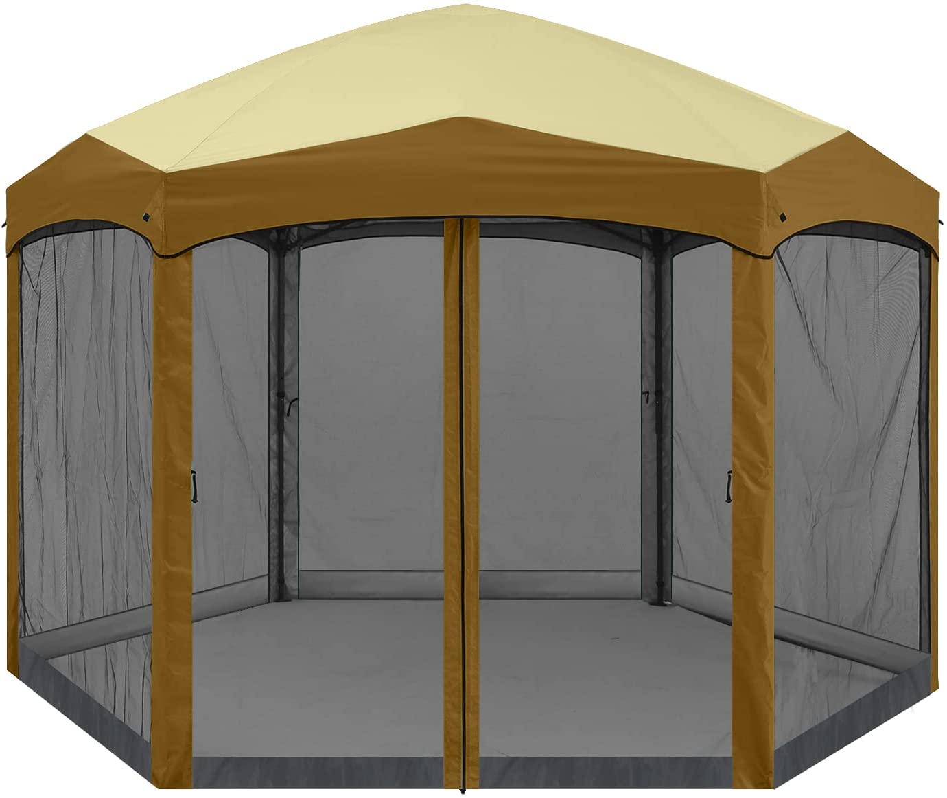 6 Sided Instant Screened Gazebo Outdoor Screen House Room