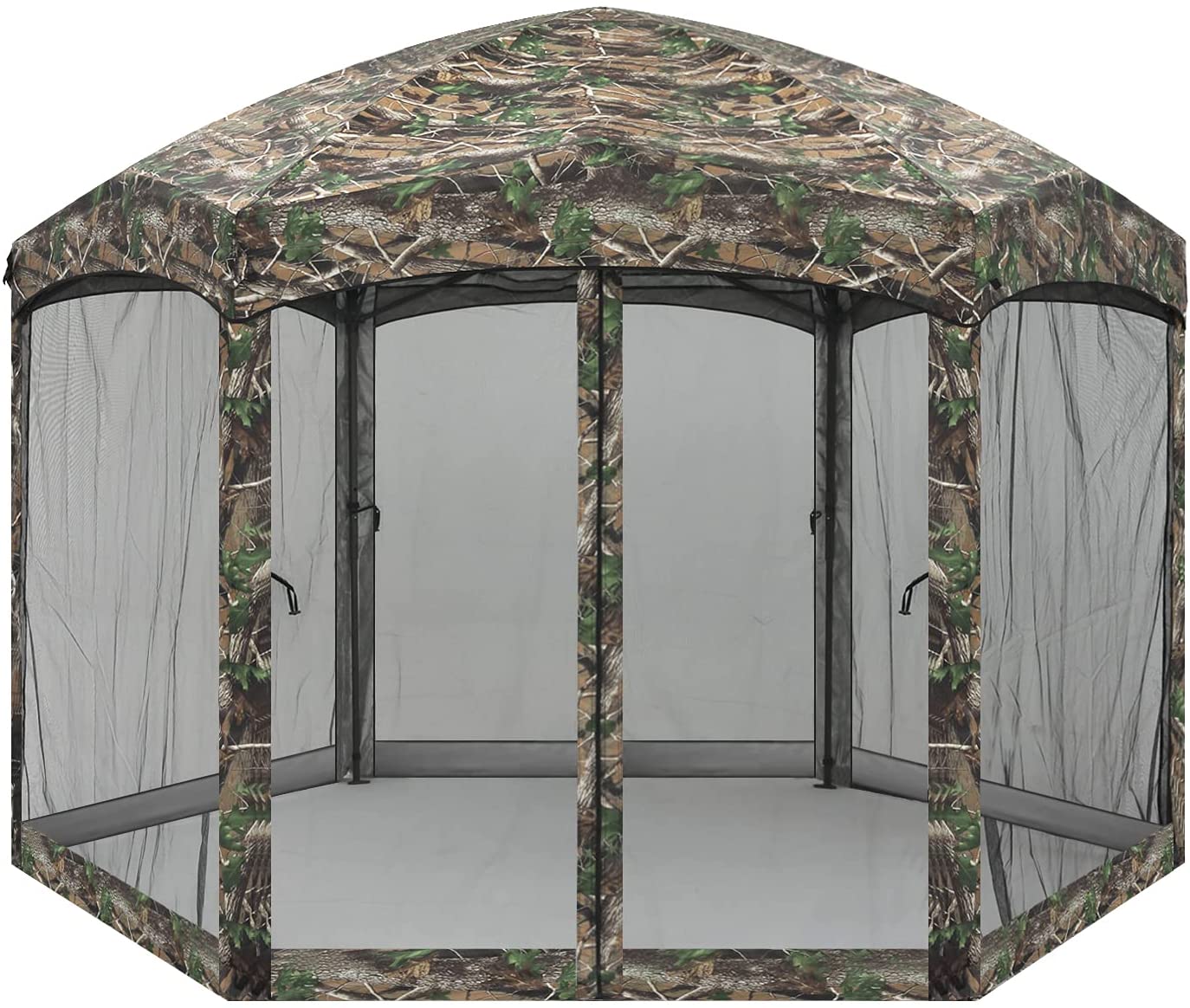 6 Sided Instant Screened Gazebo Outdoor Screen House Room