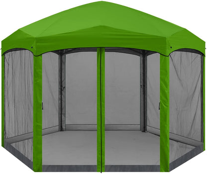 6 Sided Instant Screened Gazebo Outdoor Screen House Room