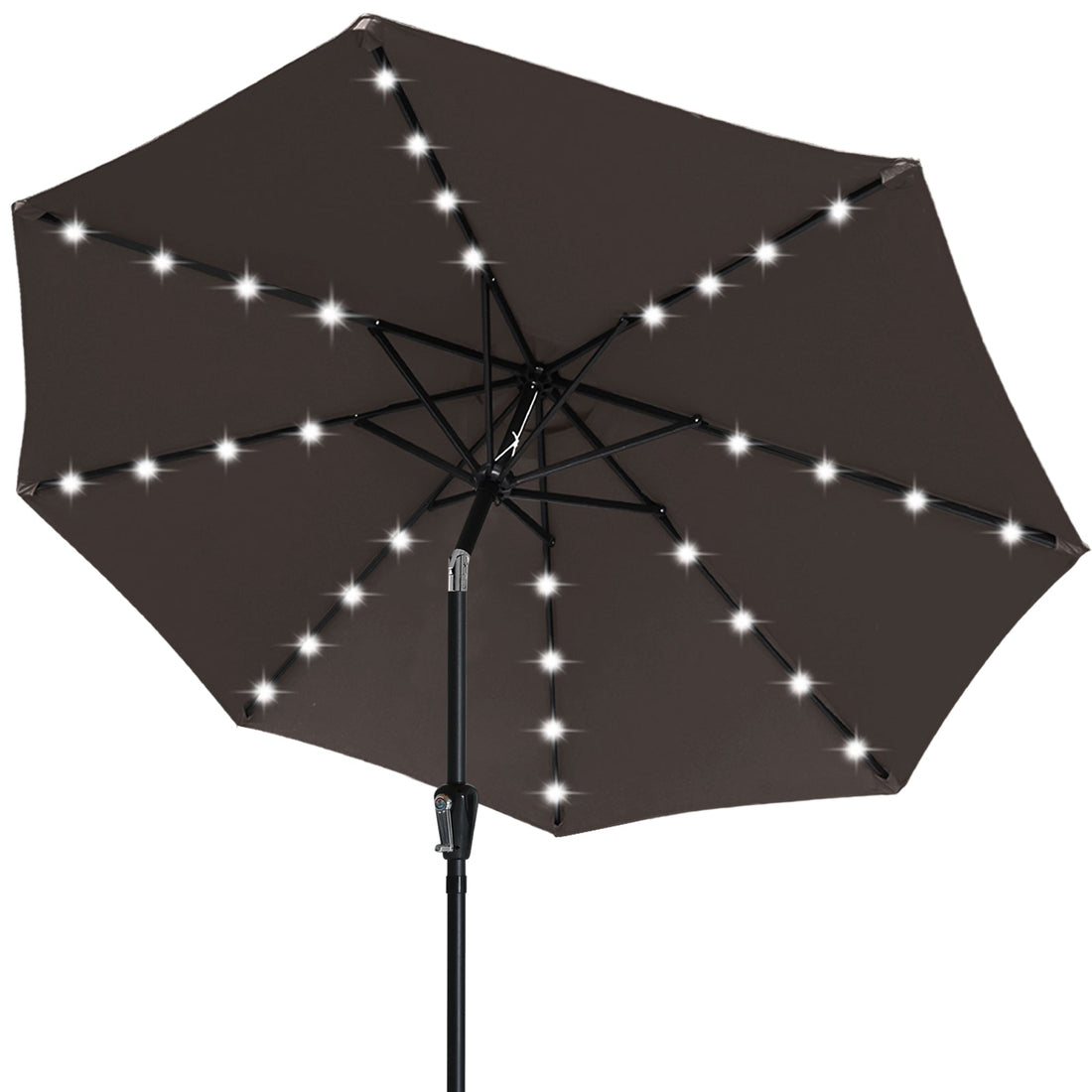 Patio Solar Umbrella Outdoor with 32LED Lights