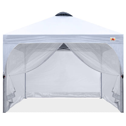 Compact 10x10 Pop-up Beach Canopy(Mesh Wall)