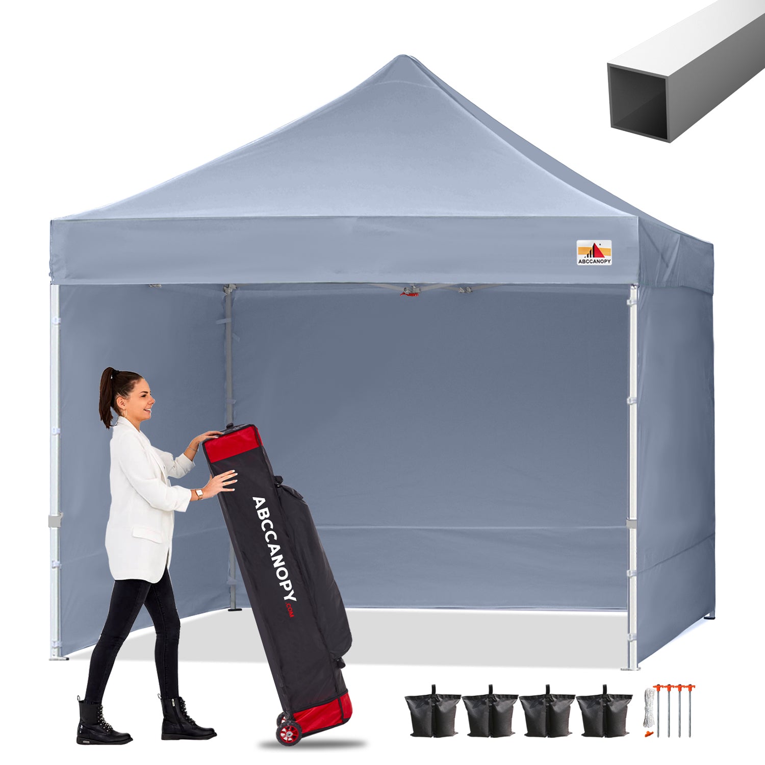 S1 Commercial Pop Up Canopy with Sidewalls 8x8/8x12/8x16