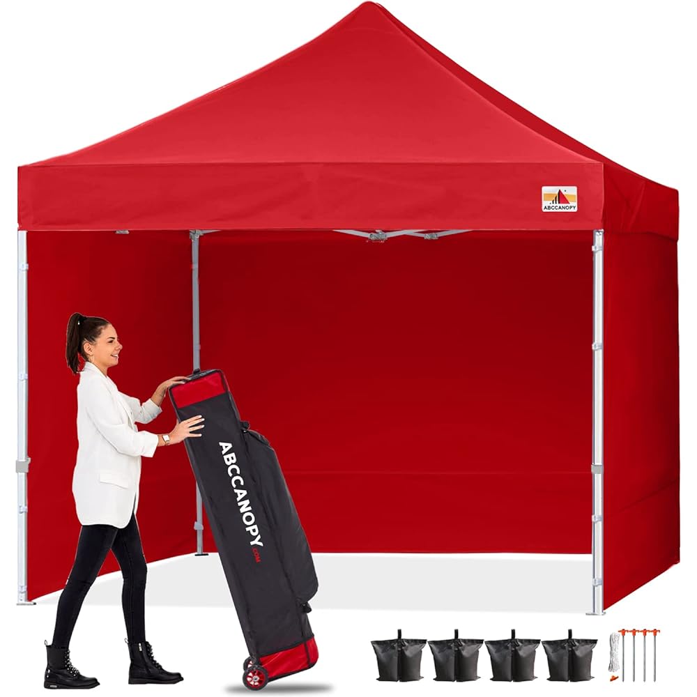 S1 Commercial Pop Up Canopy with Sidewalls 8x8/8x12/8x16