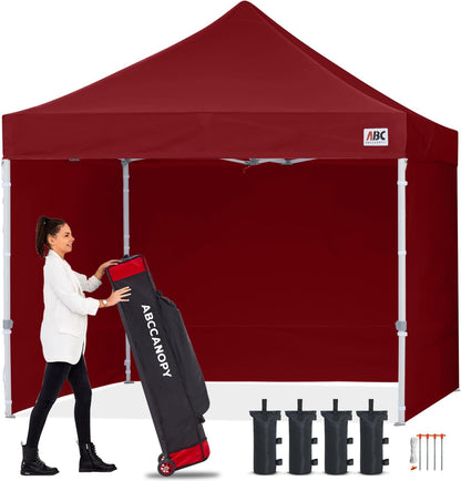 S1 Commercial Pop Up Canopy with Sidewalls 8x8/8x12/8x16