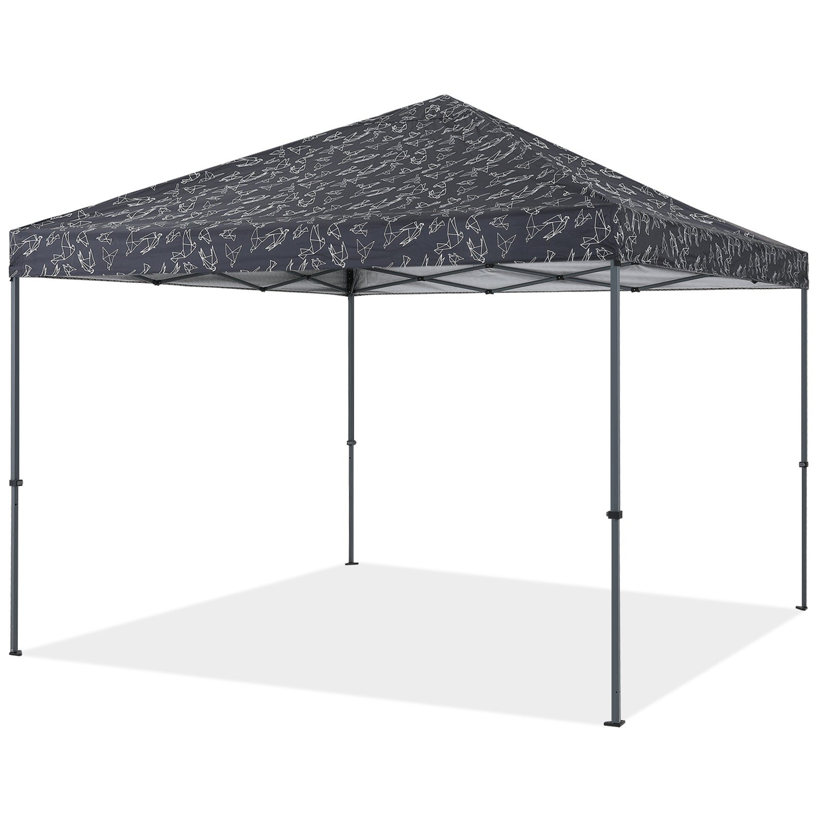 10x10FT Outdoor Easy Pop up Canopy Tent With Graphic Print