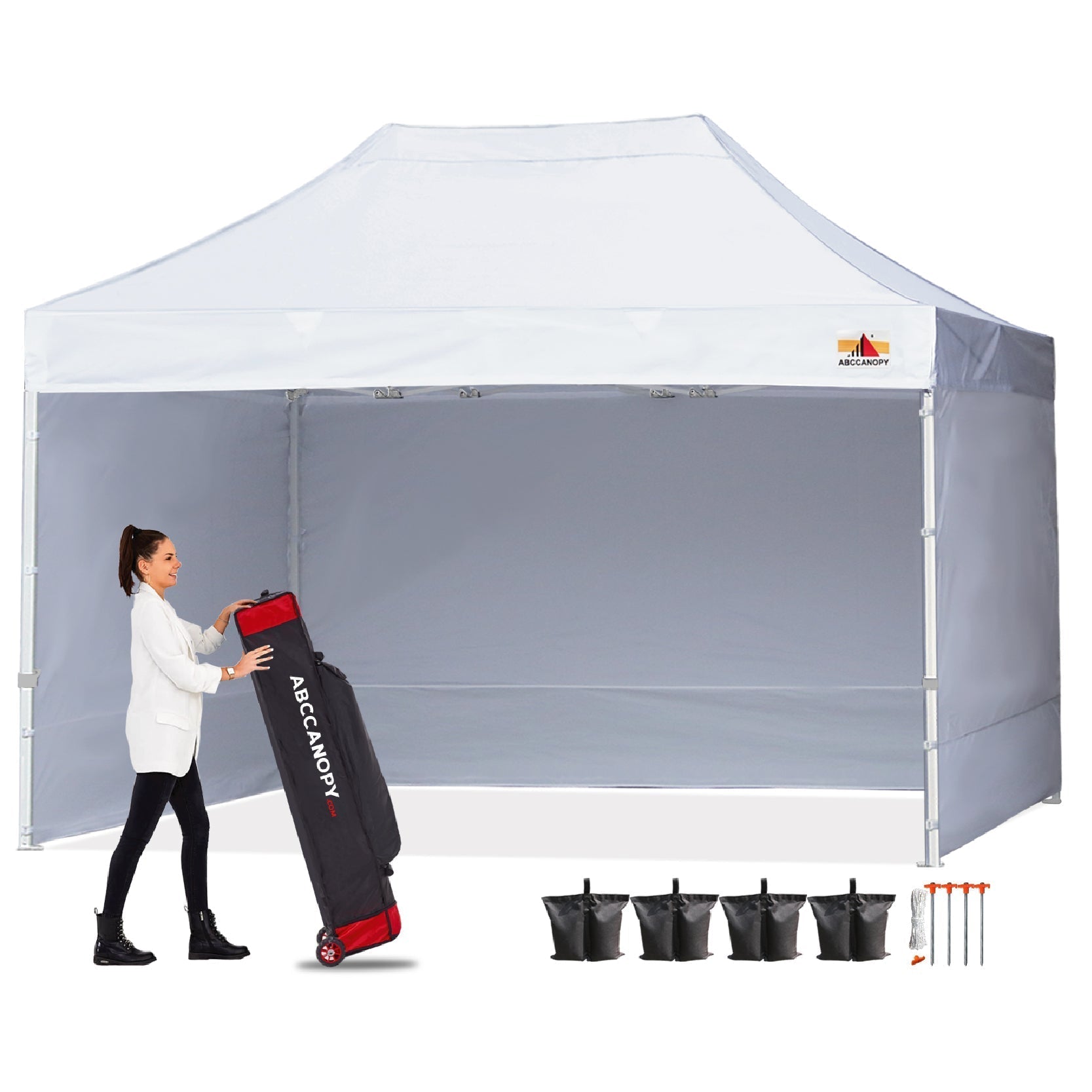 S1 Commercial Pop Up Canopy with Sidewalls 8x8/8x12/8x16