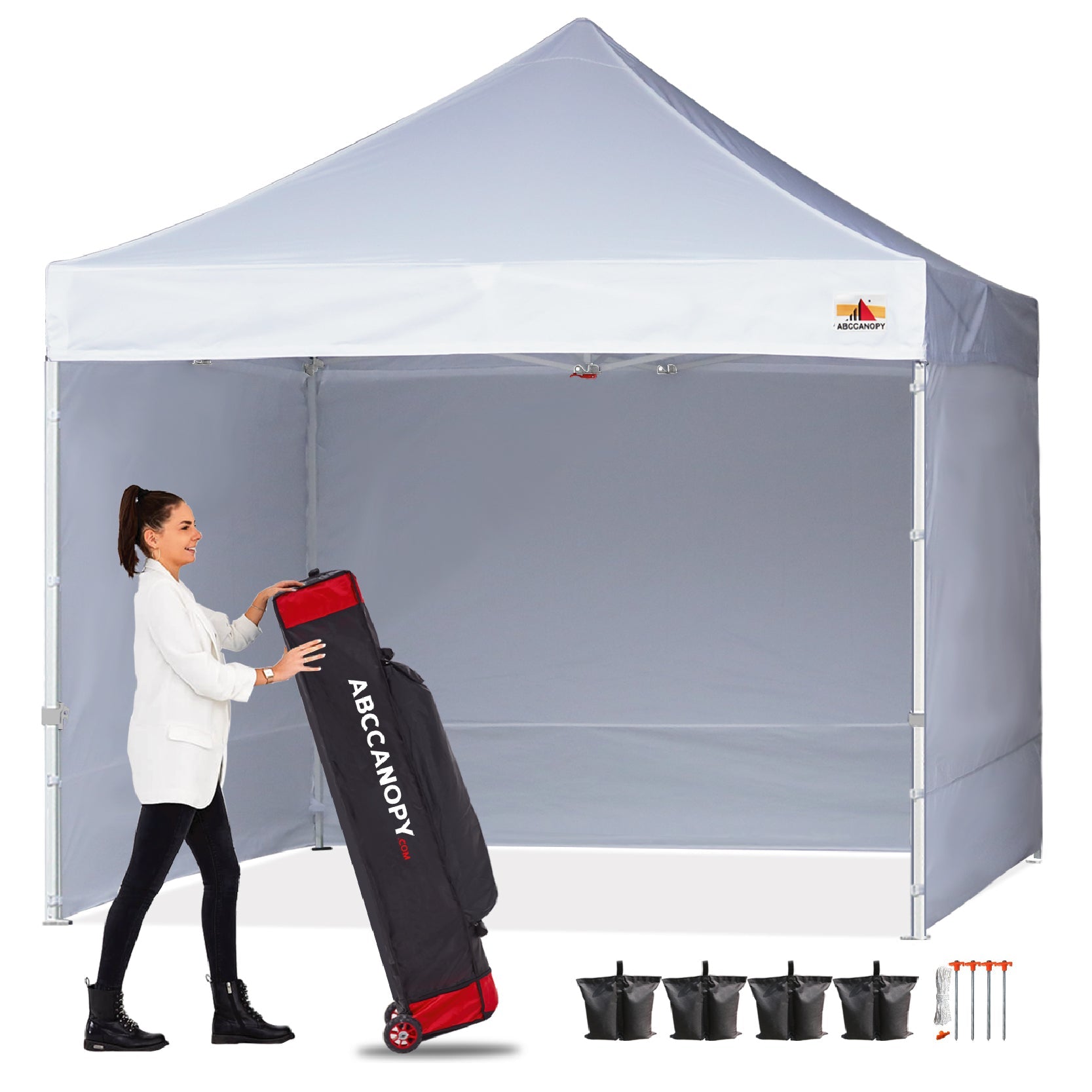 S1 Commercial Pop Up Canopy with Sidewalls 8x8/8x12/8x16