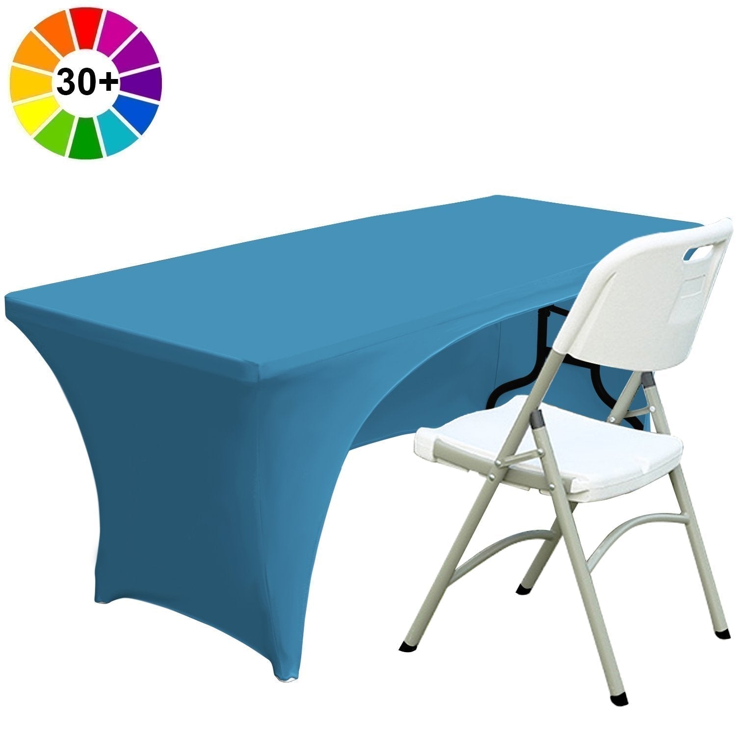 Spandex Table Cover Fitted Polyester Tablecloth（Incomplete encirclement）