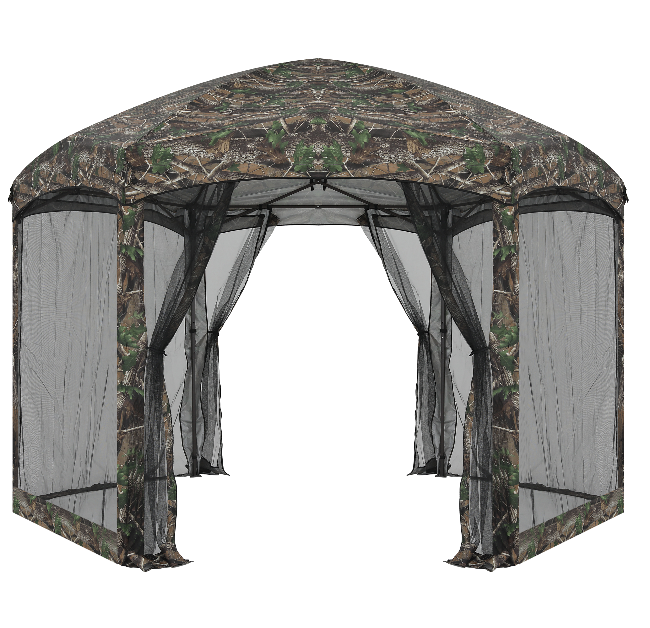 6 Sided Instant Screened Gazebo Outdoor Screen House Room