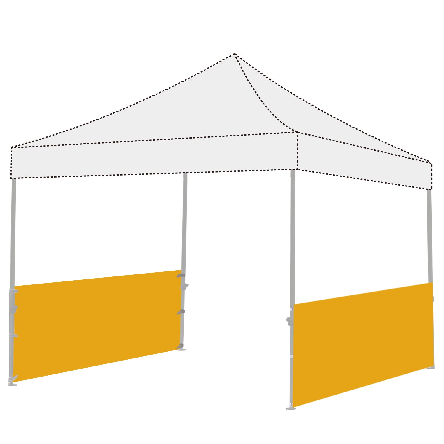 Two Half Walls For Pop Up Party Tent Canopy