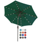 Patio Solar Umbrella Outdoor with 32LED Lights